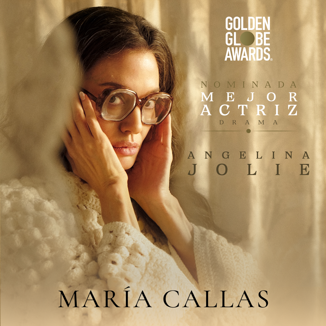 Angelina Jolie - Nominada Mejor Actriz Drama Globos de Oro - María Callas